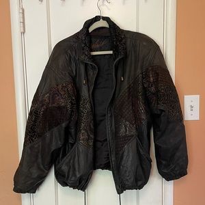 Vintage Leather Winlit Jacket